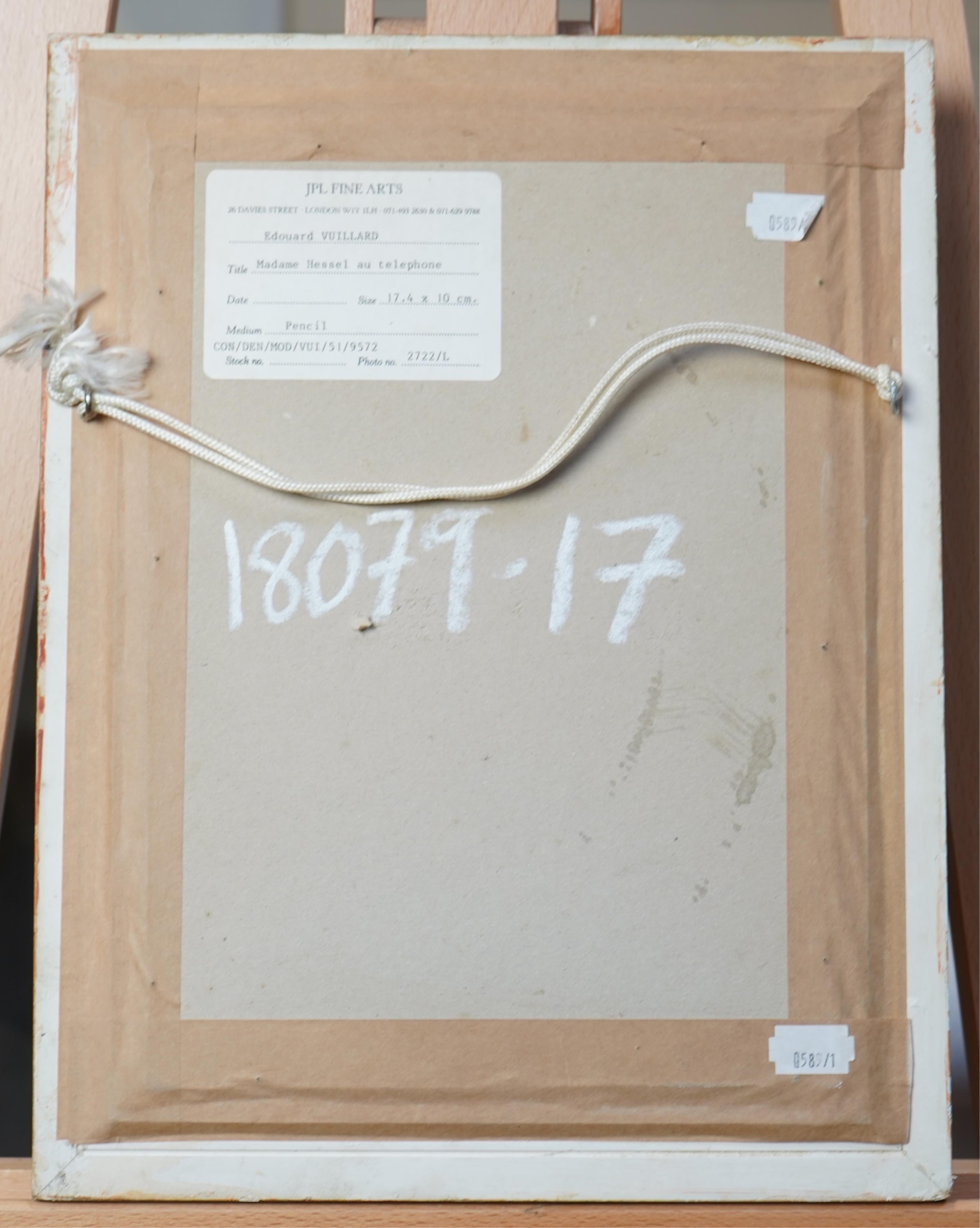 Edouard Vuillard, French (1868-1940), 'Madam Hessel au Telephone'